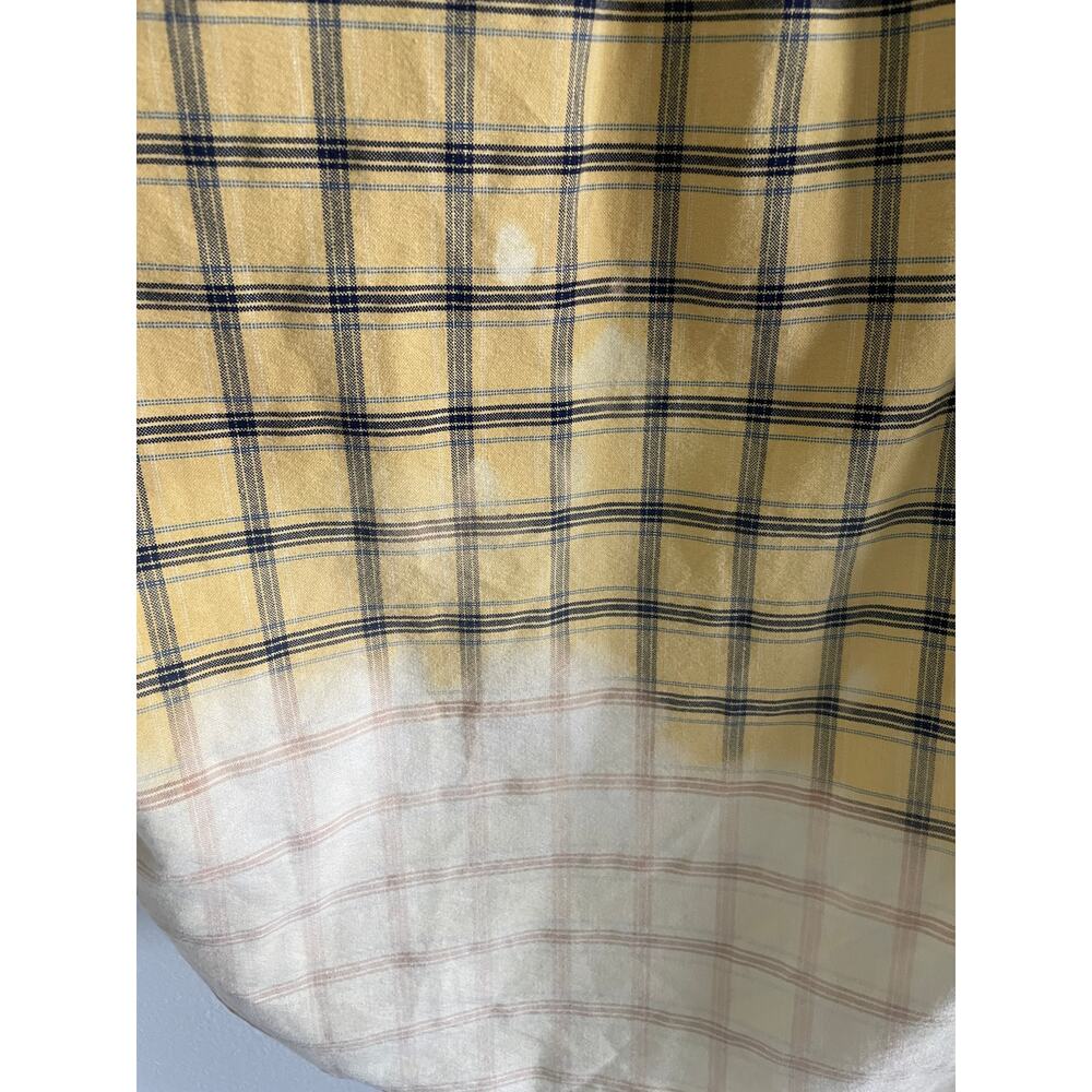 Vintage Alexander Julian Plaid Lace Upcycled Shirt XL Boho Cottagecore - Picture 10 of 10